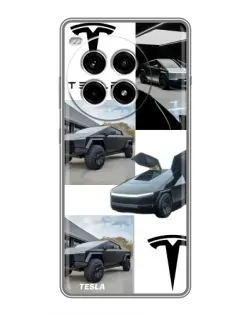 Чохол для OnePlus Ace 3 Pro з картинкою «Колаж Cybertruck Tesla»
