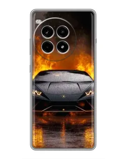 Чохол для OnePlus Ace 3 Pro з картинкою «Lamborghini у вогні»