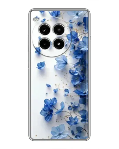 Чехол для OnePlus Ace 3 Pro с картинкой «Голубой цветочный каскад»