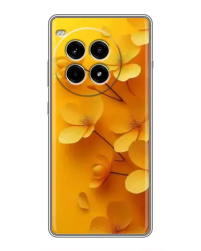 Чехол для OnePlus Ace 3 Pro с картинкой «Золотые лепестки»