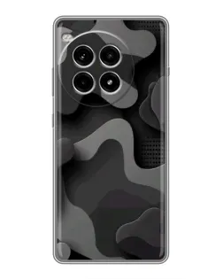 Чехол для OnePlus Ace 3 Pro с картинкой «Темный абстрактный камуфляж»