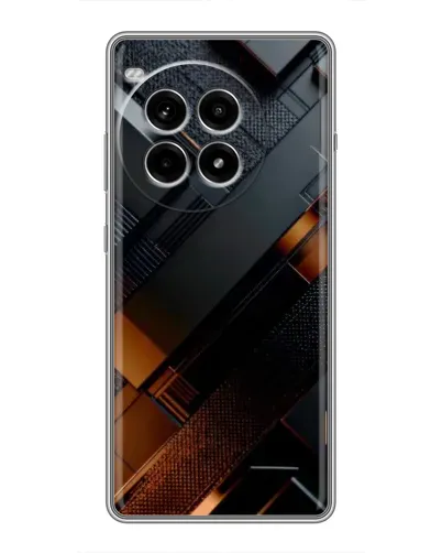 Чехол для OnePlus Ace 3 Pro с картинкой «Черные геометрические блоки» Чехол для OnePlus Ace 3 Pro с картинкой «Черные геометрические блоки»
