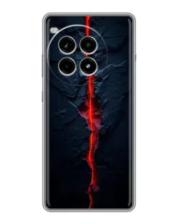 Чехол для OnePlus Ace 3 Pro с картинкой «Kрасная лавовая трещина»