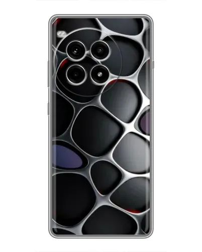 Чехол для OnePlus Ace 3 Pro с картинкой «Объемная темная решетка» Чехол для OnePlus Ace 3 Pro с картинкой «Объемная темная решетка»