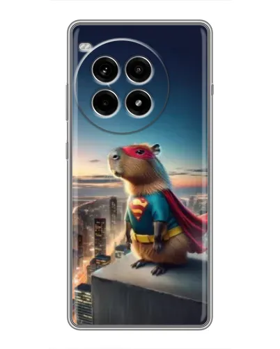Чохол для OnePlus Ace 3 Pro з картинкою «Капі-мен супергерой» Чохол для OnePlus Ace 3 Pro з картинкою «Капі-мен супергерой»