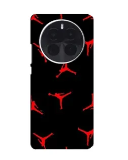 Чехол для OnePlus Ace 5 Pro с картинкой «Jordan Red Pattern» Чехол для OnePlus Ace 5 Pro с картинкой «Jordan Red Pattern»