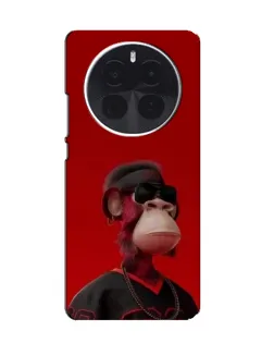 Чехол для OnePlus Ace 5 Pro с картинкой «Bored Ape в красном» Чехол для OnePlus Ace 5 Pro с картинкой «Bored Ape в красном»
