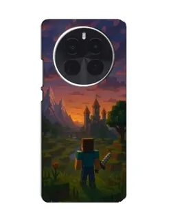 Чехол для OnePlus Ace 5 Pro с картинкой «Стив у башни» Чехол для OnePlus Ace 5 Pro с картинкой «Стив у башни»