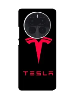 Чохол для OnePlus Ace 5 Pro з картинкою «Tesla Red Logo»