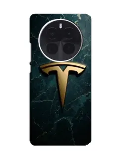 Чохол для OnePlus Ace 5 Pro з картинкою «Мармурова Tesla Gold»