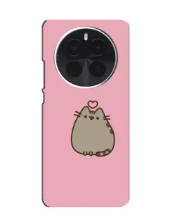 Чехол для OnePlus Ace 5 Pro с картинкой «Pusheen сердце»