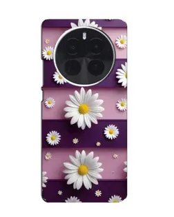 Чехол для OnePlus Ace 5 Pro с картинкой «Ромашки на фиолетовом» Чехол для OnePlus Ace 5 Pro с картинкой «Ромашки на фиолетовом»