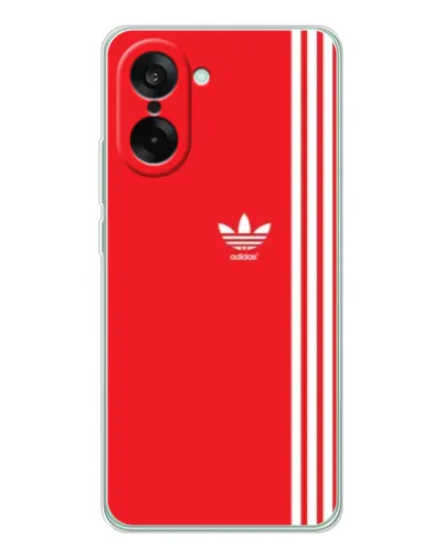 Чехол для OnePlus Ace 5 Racing с картинкой «Красный минимализм Adidas» Чехол для OnePlus Ace 5 Racing с картинкой «Красный минимализм Adidas»