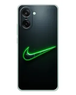 Чехол для OnePlus Ace 5 Racing с картинкой «Неоновый контур Nike» Чехол для OnePlus Ace 5 Racing с картинкой «Неоновый контур Nike»