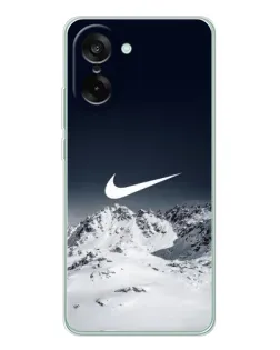 Чехол для OnePlus Ace 5 Racing с картинкой «Nike — зимние горы»