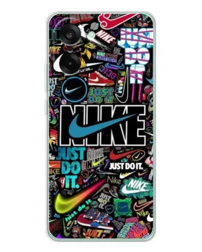 Чехол для OnePlus Ace 5 Racing с картинкой «Яркий коллаж Nike» Чехол для OnePlus Ace 5 Racing с картинкой «Яркий коллаж Nike»