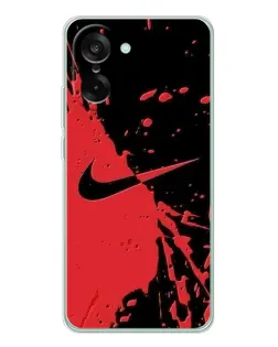 Чохол для OnePlus Ace 5 Racing з картинкою «Червоні бризки Nike» Чохол для OnePlus Ace 5 Racing з картинкою «Червоні бризки Nike»