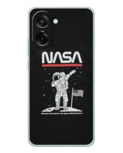 Чехол для OnePlus Ace 5 Racing с картинкой «NASA — шагаем по Луне» Чехол для OnePlus Ace 5 Racing с картинкой «NASA — шагаем по Луне»