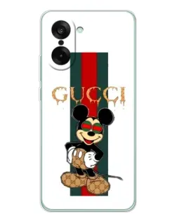 Чехол для OnePlus Ace 5 Racing с картинкой «Микки Маус Gucci — полосы» Чехол для OnePlus Ace 5 Racing с картинкой «Микки Маус Gucci — полосы»