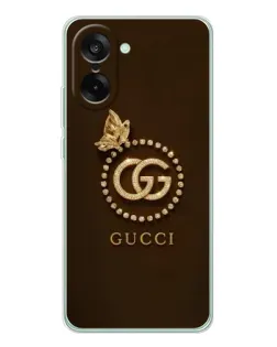 Чехол для OnePlus Ace 5 Racing с картинкой «Gucci — золотая бабочка» Чехол для OnePlus Ace 5 Racing с картинкой «Gucci — золотая бабочка»