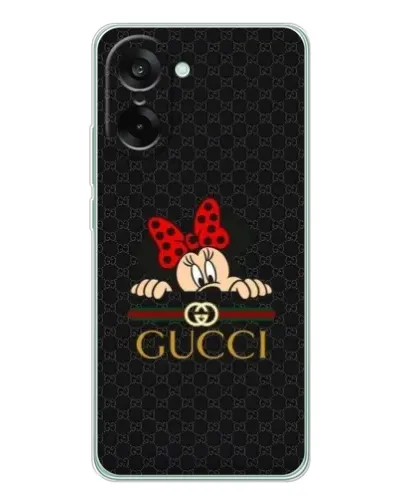 Чехол для OnePlus Ace 5 Racing с картинкой «Минни Маус Gucci — черный»