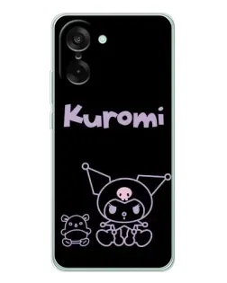 Чехол для OnePlus Ace 5 Racing с картинкой «Kuromi — черный минимализм» Чехол для OnePlus Ace 5 Racing с картинкой «Kuromi — черный минимализм»