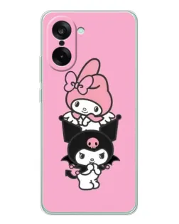Чехол для OnePlus Ace 5 Racing с картинкой «My Melody и Kuromi»