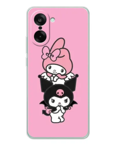 Чехол для OnePlus Ace 5 Racing с картинкой «My Melody и Kuromi» Чехол для OnePlus Ace 5 Racing с картинкой «My Melody и Kuromi»