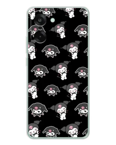 Чехол для OnePlus Ace 5 Racing с картинкой «Черный паттерн Kuromi» Чехол для OnePlus Ace 5 Racing с картинкой «Черный паттерн Kuromi»