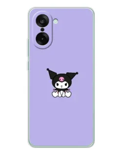 Чехол для OnePlus Ace 5 Racing с картинкой «Kuromi — фиолетовый минимализм»