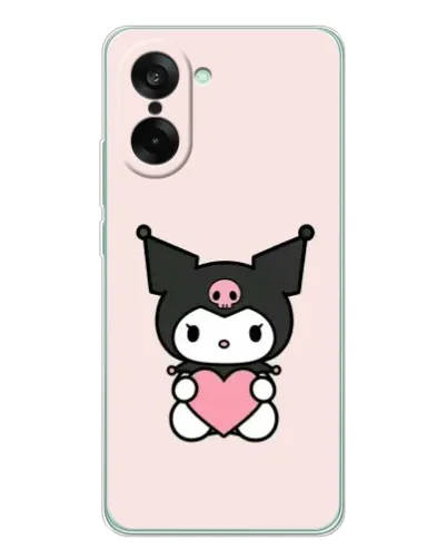 Чехол для OnePlus Ace 5 Racing с картинкой «Kuromi и сердце» Чехол для OnePlus Ace 5 Racing с картинкой «Kuromi и сердце»