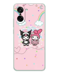 Чехол для OnePlus Ace 5 Racing с картинкой «My Melody и Kuromi»