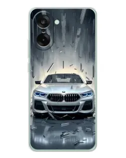 Чехол для OnePlus Ace 5 Racing с картинкой «BMW в свете фар»
