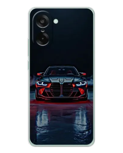 Чехол для OnePlus Ace 5 Racing с картинкой «BMW на мокрой дороге»
