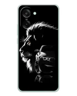 Чехол для OnePlus Ace 5 Racing с картинкой «BMW и лев»