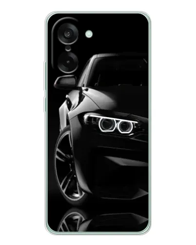 Чехол для OnePlus Ace 5 Racing с картинкой «Черная BMW — профиль» Чехол для OnePlus Ace 5 Racing с картинкой «Черная BMW — профиль»
