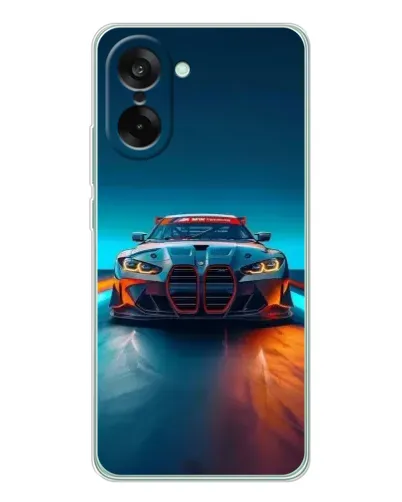 Чехол для OnePlus Ace 5 Racing с картинкой «BMW — огни неона» Чехол для OnePlus Ace 5 Racing с картинкой «BMW — огни неона»