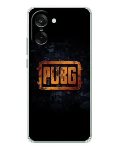 Чехол для OnePlus Ace 5 Racing с картинкой «PUBG — золотой логотип»