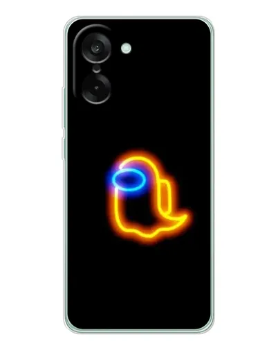 Чехол для OnePlus Ace 5 Racing с картинкой «Among Us неоновое сияние»
