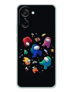 Чехол для OnePlus Ace 5 Racing с картинкой «Among Us космос»