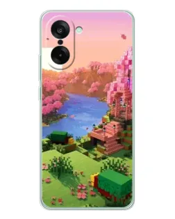 Чехол для OnePlus Ace 5 Racing с картинкой «Розовое дерево Minecraft» Чехол для OnePlus Ace 5 Racing с картинкой «Розовое дерево Minecraft»
