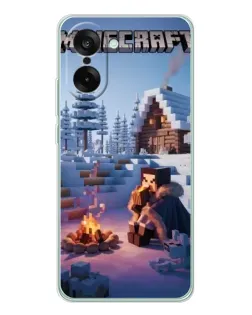 Чехол для OnePlus Ace 5 Racing с картинкой «Зимний Minecraft» Чехол для OnePlus Ace 5 Racing с картинкой «Зимний Minecraft»