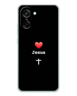 Чехол для OnePlus Ace 5 Racing с картинкой «Сердце - Jesus» Чехол для OnePlus Ace 5 Racing с картинкой «Сердце - Jesus»