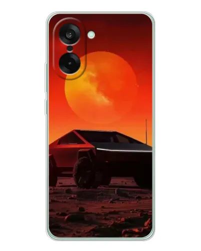 Чехол для OnePlus Ace 5 Racing с картинкой «Cybertruck на Марсе» Чехол для OnePlus Ace 5 Racing с картинкой «Cybertruck на Марсе»