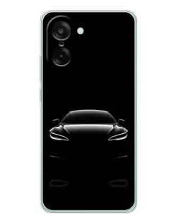 Чехол для OnePlus Ace 5 Racing с картинкой «Силуэт Tesla Night» Чехол для OnePlus Ace 5 Racing с картинкой «Силуэт Tesla Night»