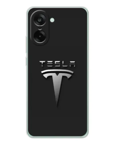 Чехол для OnePlus Ace 5 Racing с картинкой «Стальной логотип Tesla» Чехол для OnePlus Ace 5 Racing с картинкой «Стальной логотип Tesla»