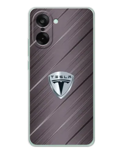Чехол для OnePlus Ace 5 Racing с картинкой «Металлическая текстура Tesla» Чехол для OnePlus Ace 5 Racing с картинкой «Металлическая текстура Tesla»