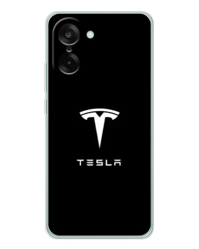 Чехол для OnePlus Ace 5 Racing с картинкой «Tesla White Logo» Чехол для OnePlus Ace 5 Racing с картинкой «Tesla White Logo»