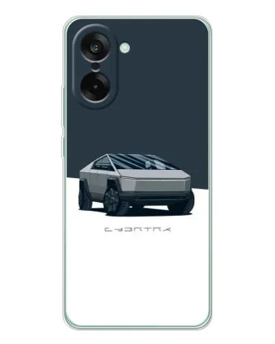 Чехол для OnePlus Ace 5 Racing с картинкой «Серебристый Cybertruck Tesla» Чехол для OnePlus Ace 5 Racing с картинкой «Серебристый Cybertruck Tesla»