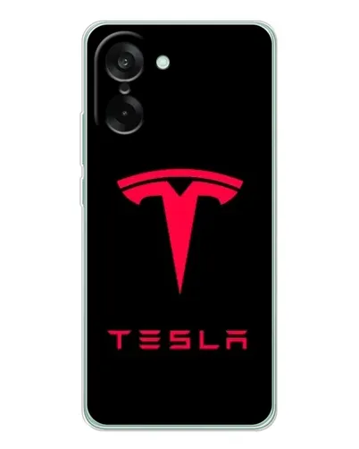 Чехол для OnePlus Ace 5 Racing с картинкой «Tesla Red Logo» Чехол для OnePlus Ace 5 Racing с картинкой «Tesla Red Logo»